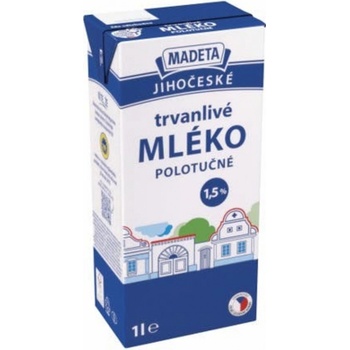 Madeta Trvanlivé polotučné mléko 1 l