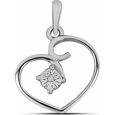 Nefertitis Přívěsek stříbrný s broušeným diamantem 017293 DIA NF55895