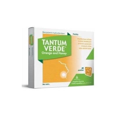 Tantum Verde Orange & Honey pas.ord.20 x 3 mg