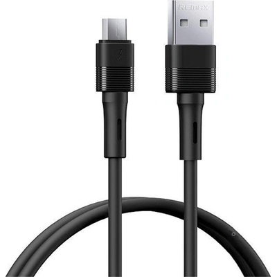 REMAX LEYA кабел за данни USB - microUSB, 100cm, ЧЕРЕН RC-C093 M-B (RC-C093 M-B)