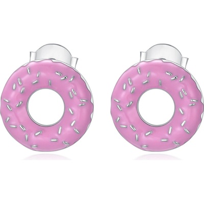 Olivie strieborné náušnice DONUT 9218