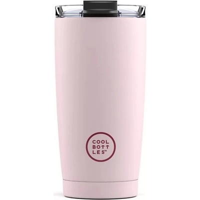 Cool Bottles termohrnek Pastel Pink třívrstvý 550 ml