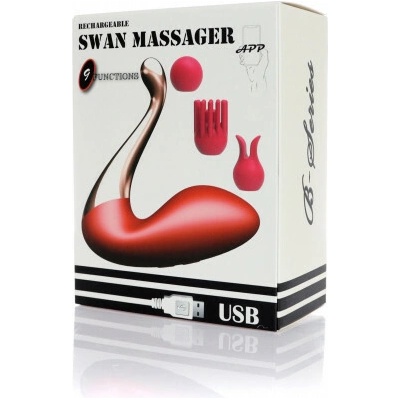 Swan massager interchangeable heads