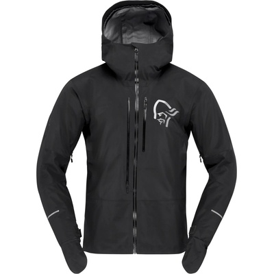 Norrøna Мъжко водоустойчиво яке за колоездене Norrøna Fjørå GORE-TEX Pro Jacket Waterproof jacket - Caviar Black - размер M (051-1450-0112)