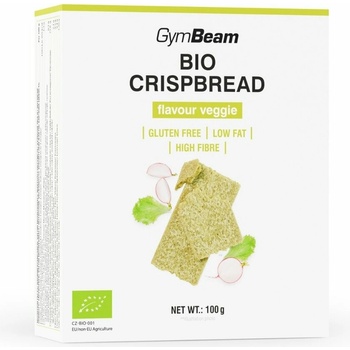 GymBeam Bio Knäckebrot zeleninový mix 100 g