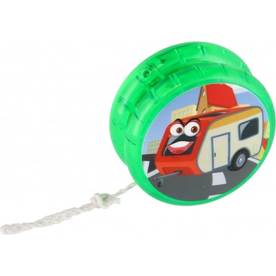 Teddies Jojo dopravní prostředky svítící plast 6cm zelená