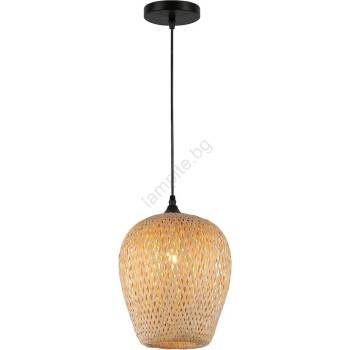 MILAGRO Пендел ALMA 1xE27/60W/230V Ø 23 см бамбук (MI2680)