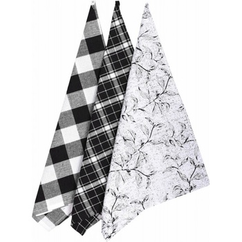 Forbyt Leaf 45x70 cm 3 ks čierna