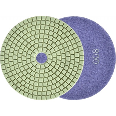 Brúsny diamantový kotúč 125 mm, zrno 800 suchý zips, brúsenie na mokro, GEKO