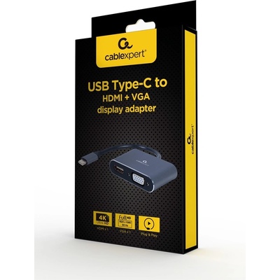 Gembird A-USB3C-HDMIVGA-01