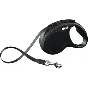 flexi Автоматичен повод FLEXI NEW Classic M черно лента 5 м. / 25 кг 03222