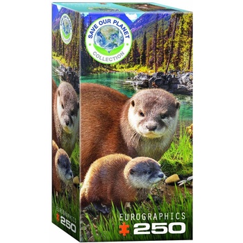Image 1 of EUROGRAPHICS - Puzzle Save the Planet - Otters 250 - 250 piese
