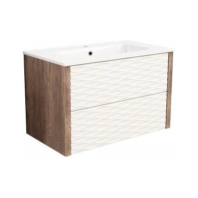 Inter Ceramic Конзолен PVC шкаф ICP 8043, Inter Ceramic, с умивалник, 80x45.3x50см (8043)