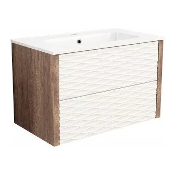 Image 1 of Inter Ceramic Конзолен PVC шкаф ICP 8043, Inter Ceramic, с умивалник, 80x45.3x50см (8043)