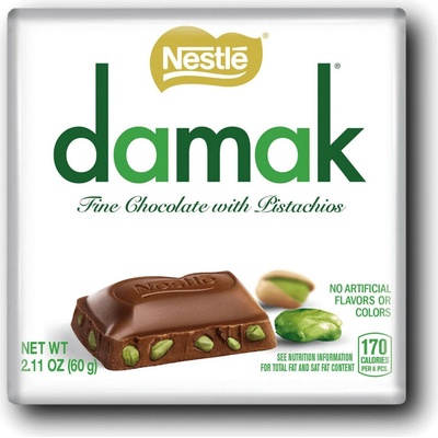 Damak Milk Chocolate with Pistachio 60 g