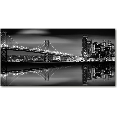 Foto-obraz fotografie na skle San Francisco noc 100x50 cm