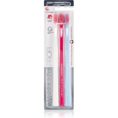 Swissdent Profi Gentle четка за зъби екстра софт 3 бр