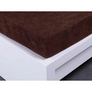 Xpose Froté prostěradlo Exclusive tmavě hnědé 140x200