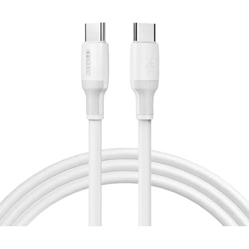 Sendem Кабел Sendem M77, USB - C към USB - C, 2m, 66W, Бял (KAB000186)