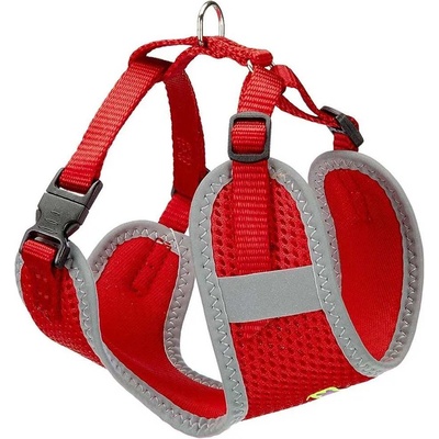 Ferplast - Nikita Harness M - Нагръдник за кучета с подплата и отразяващи шевове, вратна обиколка 30-43 см и гръдна 38-55 см. червен