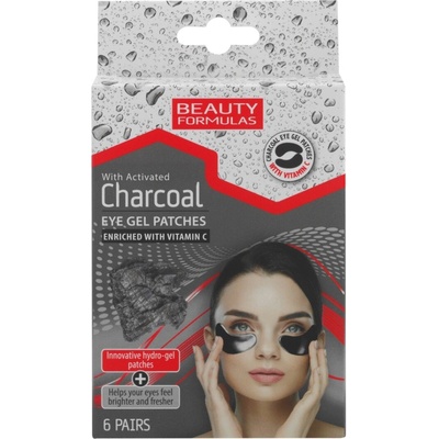 Beauty Eye Gel Patches Vankúšiky pod oči s aktívnym uhlím Charcoal 6 párov