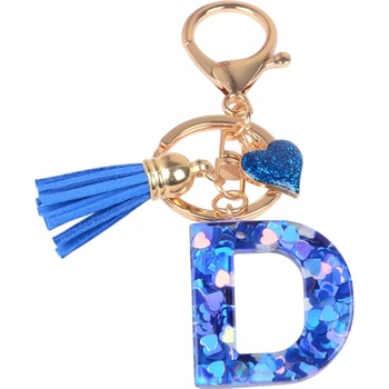 HARAHU Ключодържател Азбука - d / Тъмносиня kp37863 (37863)
