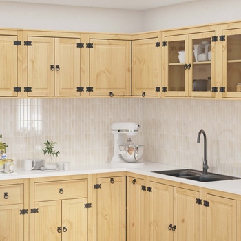 vidaXL За шкафове с рафт Меден 80 x 80 x 60 см Солидно борово дърво (42007569)