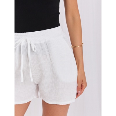 Italy Moda dámske šortky MI-SN-A248828.75 biela