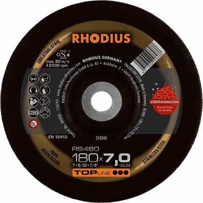 Rhodius Brusný kotouč 180 x 7,0 x 22,23 mm 210240