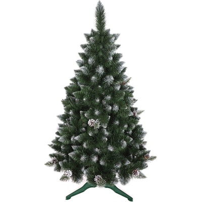ROY Vianočný stromček borovica so šiškami De Lux strieborná 120 cm
