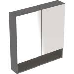 Geberit Selnova Square - Огледален шкаф 85x59x18 см, 2 врати, матово лавово покритие 501.265. 00.1 (501.265.00.1)