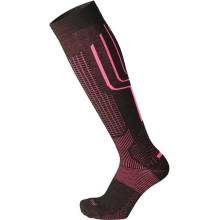 Mico Light W. wmn superthermo merino ski socks nero fucsia fluo