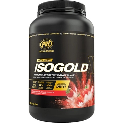 PVL / Pure Vita Labs IsoGold | Whey Protein Isolate [908 грама] Ягодов шейк