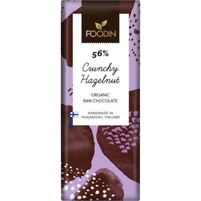 Foodin Raw vegan lískooříšková 56 % Bio 40 g