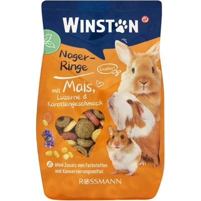 Winston Kroužky pro hlodavce s kukuřicí vojtěškou a mrkví 0,2 kg
