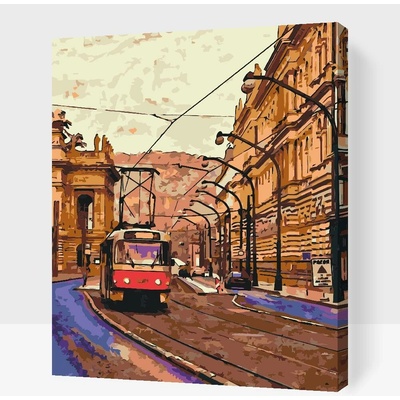 Painting Queens Pražská tramvaj 60 x 80 cm vypnuté plátno na rám