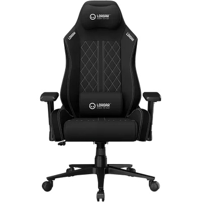 LORGAR CHA41, Ergonomic Gaming Chair Advanced, premium anti-stain fabric, Black/white (LRG-CHA41-BK-WH)