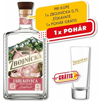 Zbojnícka Jablkovica 42% 0,7 l (čistá fľaša)