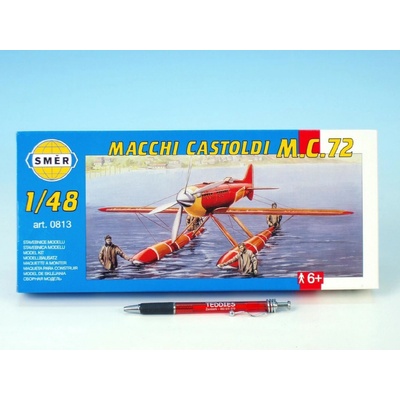 Směr model letadla Macchi Castoldi M.C.72 17 5x19 cm v krabici 31x13 5x3 5 cm 1:48
