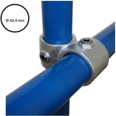 Konstrukční fitinka, spojka ocelových trubek pr. 42,4 mm – úhlový spojovací kříž 161-C42