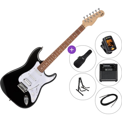 PSD Guitars STC-100-HSS Premium SET Black Електрическа китара