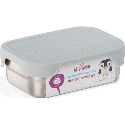 Affenzahn Stainless Steel Lunchbox Set Koala silver grey