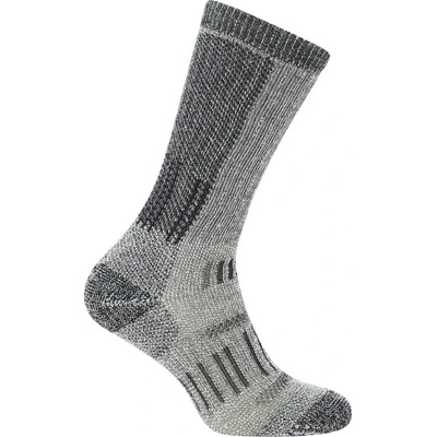 Icebreaker Мъжки туристически чорапи Icebreaker Merino Hike+ Mountaineer Mid Calf Walking socks - Jet Heather / Black - размер 47-49 (EU) (207-0883-0114)
