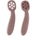 BabyJem Бебешки лъжички Babyjem - My First Spoon, 2 броя, Mocha (903)