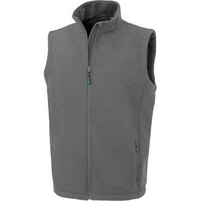 Result R 902M ЗА ПЕЧАТ / Мъжка двуслойна софтшел жилетка - Workguard сив XXL (30902Mr7905)