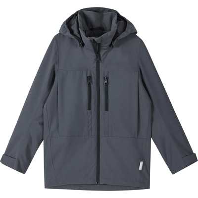 Reima Детско водоустойчиво яке Reima Kid's Saarela Waterproof jacket - Soft Black - размер 128 (EU) (703-6389-0515)