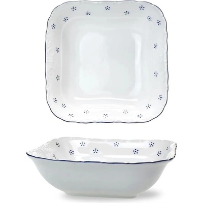 G.Benedikt 1882 miska 4-hranná 19 cm Verona Valbella modrá D9417