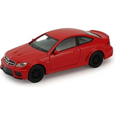 Welly Mercedes-Benz C63 AMP Coupe model červené 1:34