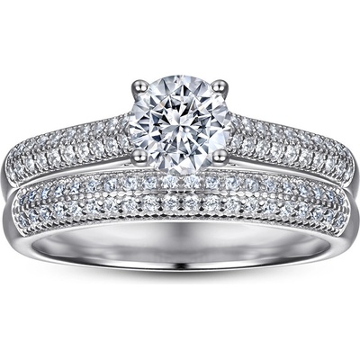 Lunica Dva stříbrné prstýnky 0614 6