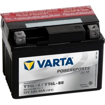 VARTA Powersports AGM 12V 3Ah right+ YT4L-4/YT4L-BS 503014003A514